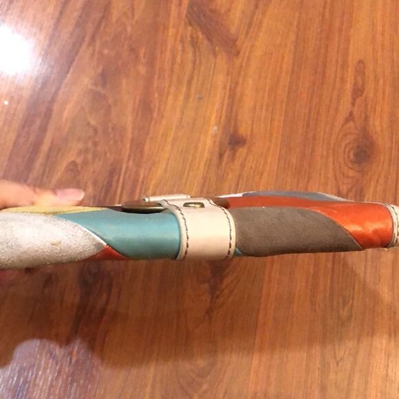 Fifty Four Fosssil vintage Patchwork suede wallet - Picture 9 of 10